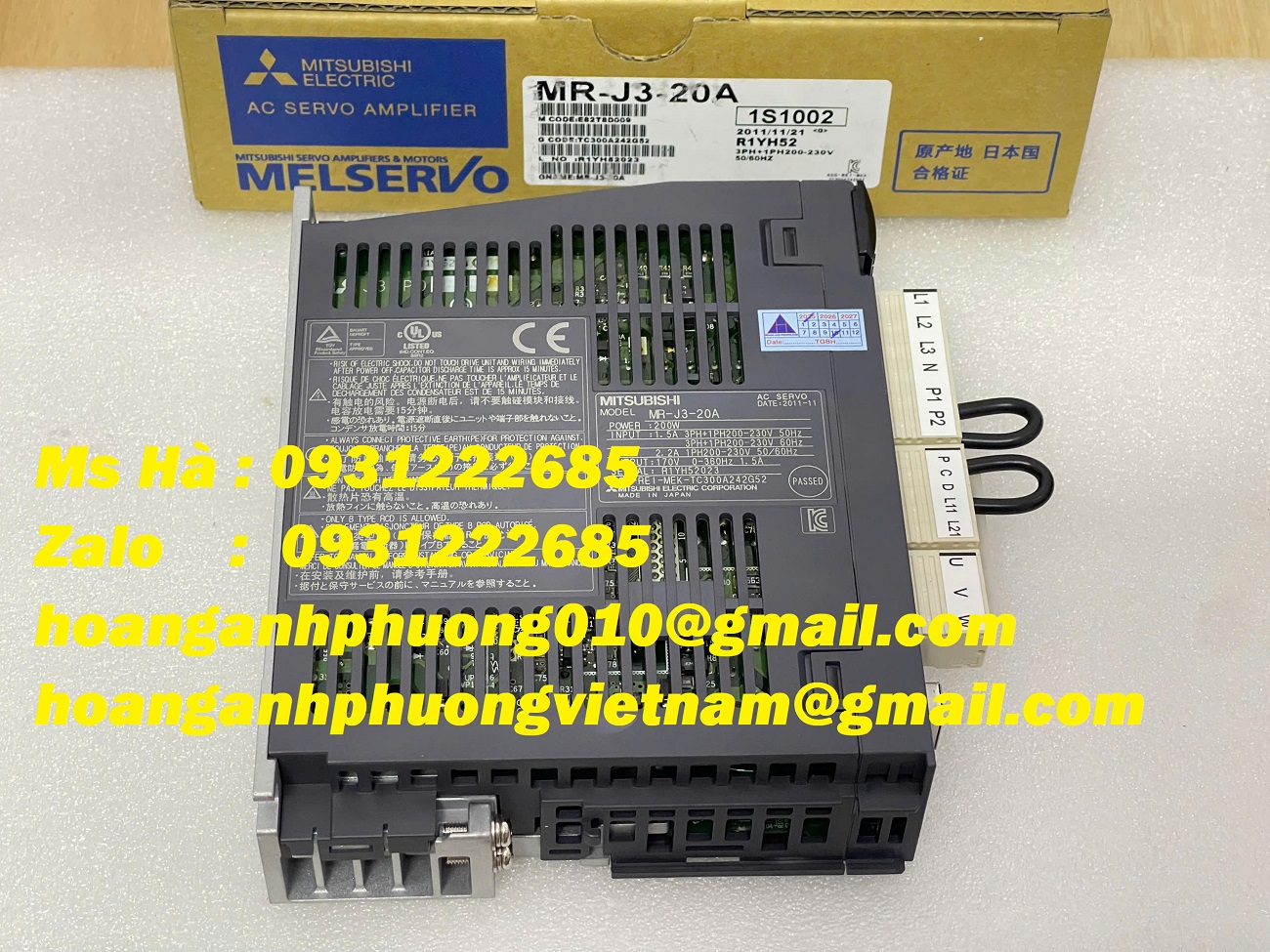 Cung cấp sản phẩm chất lượng servo mitsubishi MR-J3-20A  200W